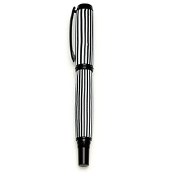 Black and White Stripes Fountain Pen