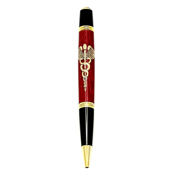 Medical Caduceus - Red