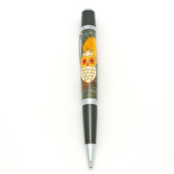 Owl Inlaid Pen (Evening Background)