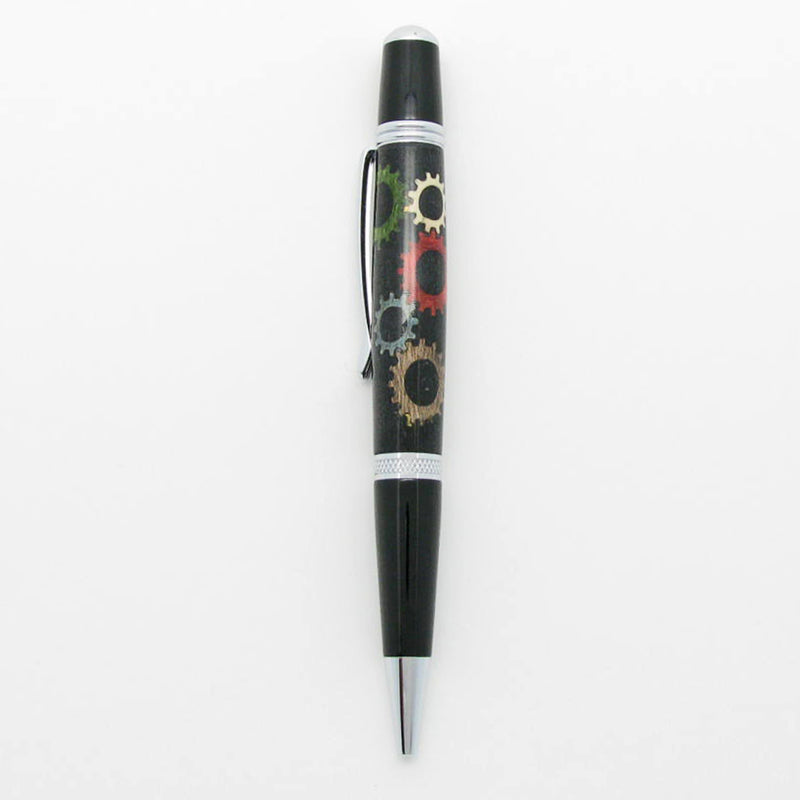 Interlocking Gears Inlaid Pen (Twist)