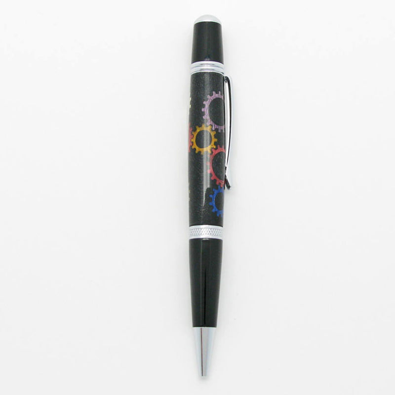 Interlocking Gears Inlaid Pen (Twist)