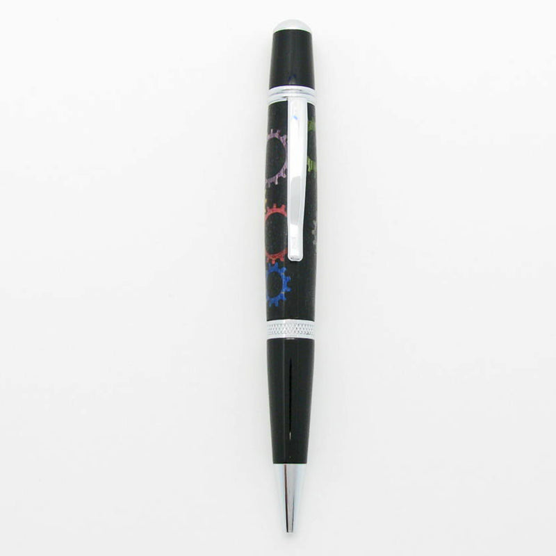 Interlocking Gears Inlaid Pen (Twist)