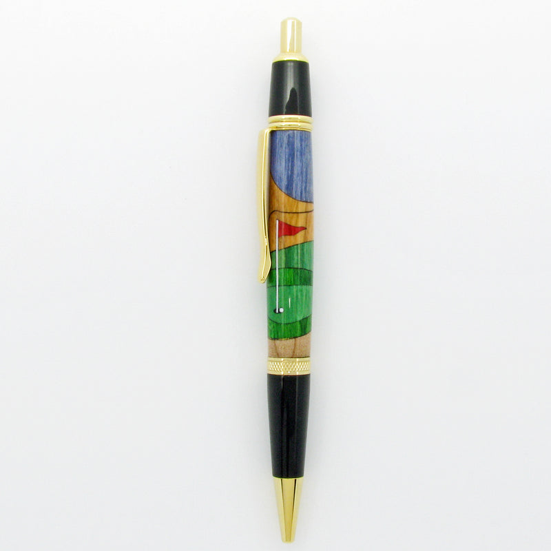 Golfer Inlaid Pen