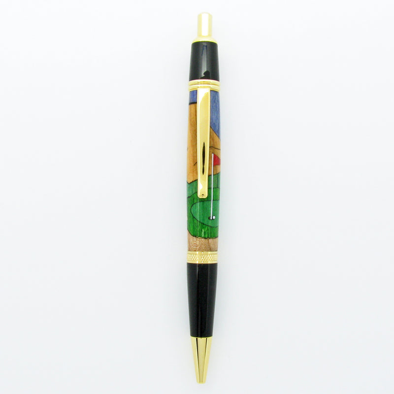 Golfer Inlaid Pen