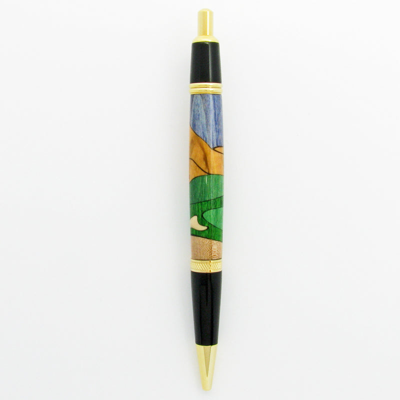 Golfer Inlaid Pen