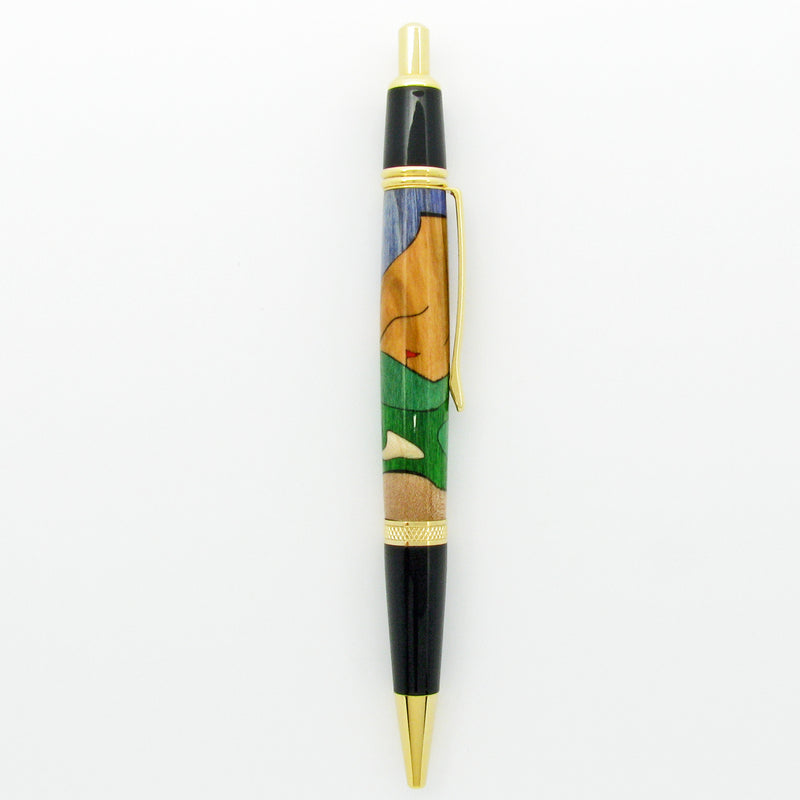 Golfer Inlaid Pen