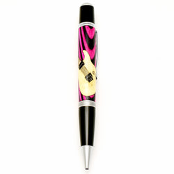 Electric Guitar - Pink and Black Barrel