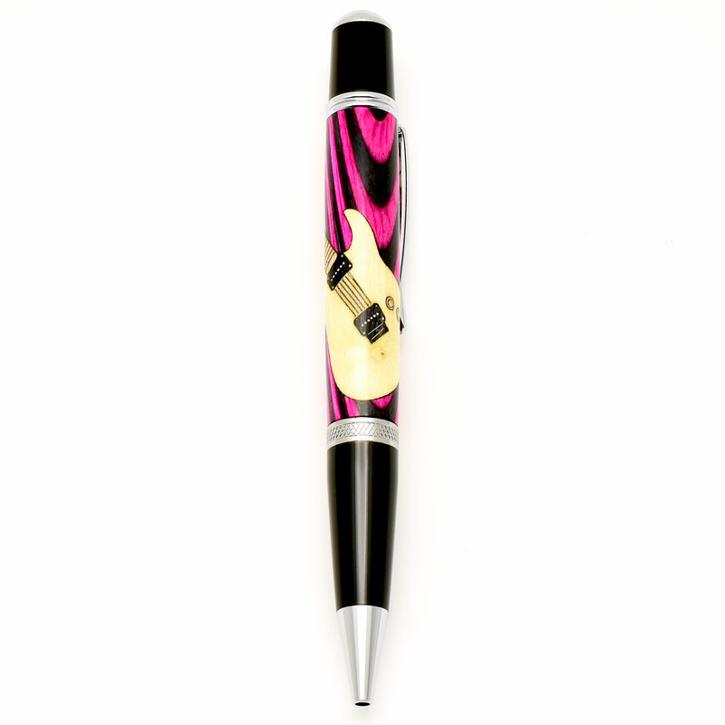 Electric Guitar - Pink and Black Barrel