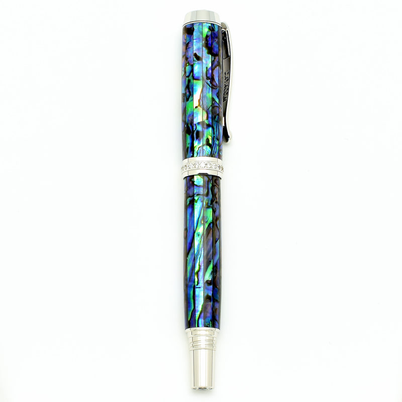 Abalone Fountain Pen - Rhodium