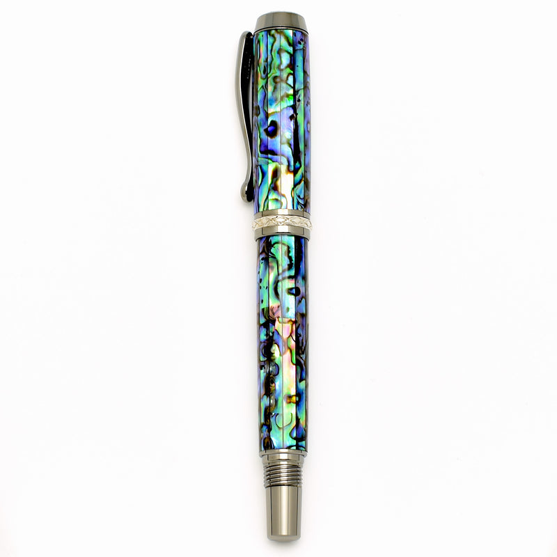 Abalone Fountain Pen - Black Titanium