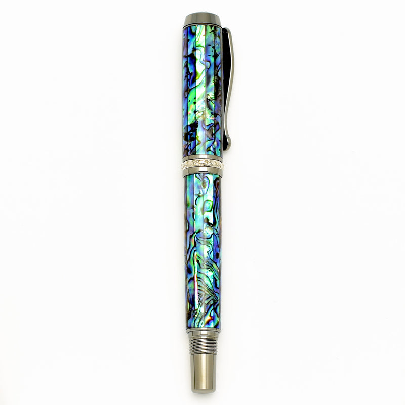 Abalone Fountain Pen - Black Titanium