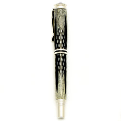 Pheasant Feathers Fountain Pen - Black & White
