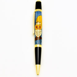 Owl Inlaid Pen (Day Background)